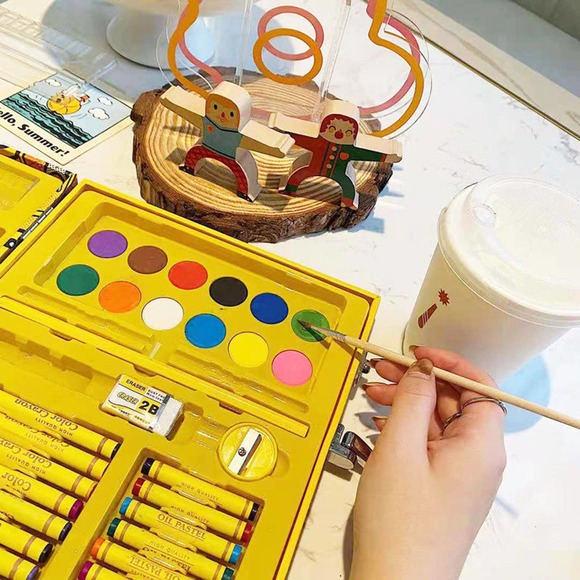 Art Drawing Set 67 Pcs Kit For Children Teens Adults Fancy Giftable Box Case - Picture 6 of 9